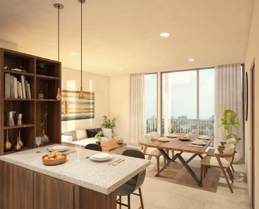 Cocina y comedor