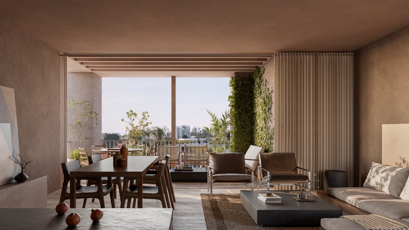 Comedor con terraza